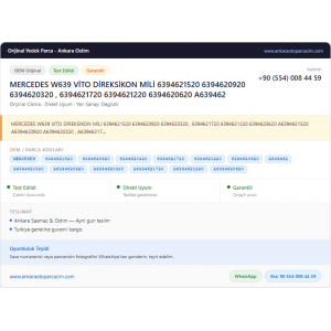 MERCEDES W639 VİTO DİREKSİKON MİLİ