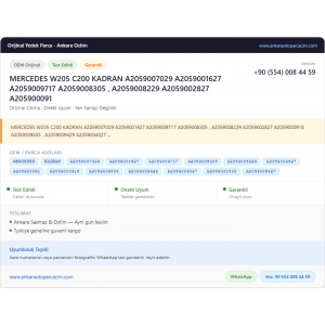 MERCEDES W205 C200 KADRAN A2059007029 MERCEDES W205 C200 KADRAN A2059007029