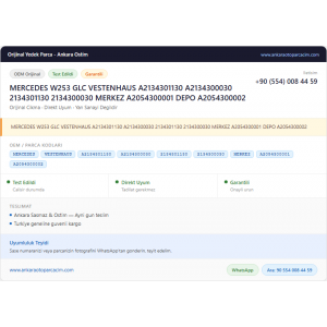 MERCEDES W253 GLC VESTENHAUS A2134301130