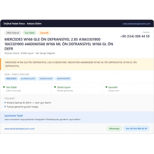 MERCEDES W166 GLE ÖN DEFRANSİYEL