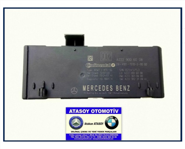 MERCEDES W222 BAGAJ AÇMA BEYNİ