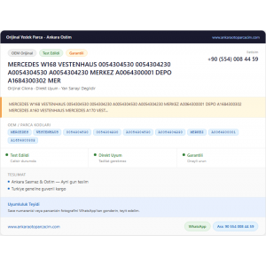MERCEDES W168 VESTENHAUS 0054304530 0054304230