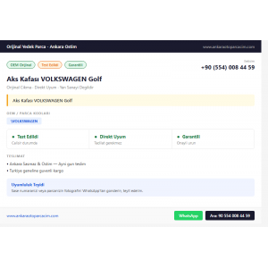 Aks Kafası VOLKSWAGEN Golf