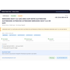 MERCEDES W257 CLS SAĞ ARKA