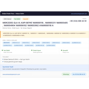 MERCEDES GLA VL KAPI BEYNİ MERCEDES GLA VL KAPI BEYNİ