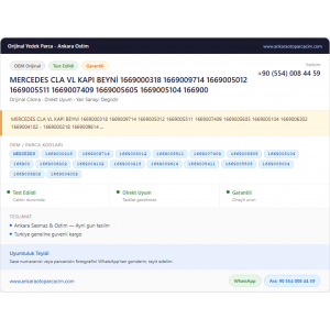 MERCEDES CLA VL KAPI BEYNİ MERCEDES CLA VL KAPI BEYNİ