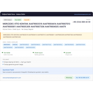 MERCEDES VİTO KONTAK A4479003519 A4479004414