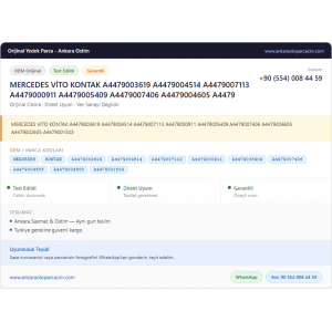 MERCEDES VİTO KONTAK A4479003619 A4479004514