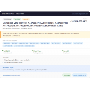 MERCEDES VİTO KONTAK A4479003719 A4479004614