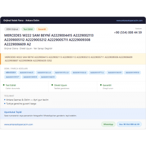 MERCEDES W222 SAM BEYNİ A2229004415