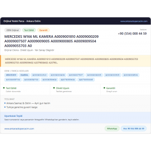 MERCEDES W166 ML KAMERA A0009001810 MERCEDES W166 ML KAMERA A0009001810