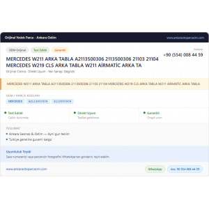 MERCEDES W211 ARKA TABLA A2113500306