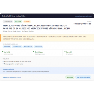 MERCEDES W639 VİTO SİNYAL KOLU MERCEDES W639 VİTO SİNYAL KOLU