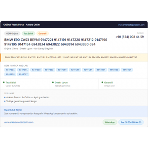 BMW E90 CAS3 BEYNİ 9147221