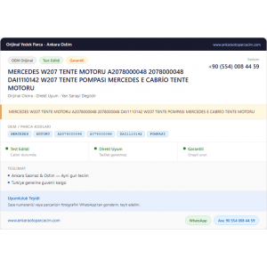 MERCEDES W207 TENTE MOTORU A2078000048