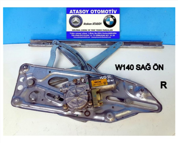 MERCEDES W140 SAĞ ÖN CAM