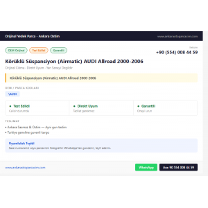 Körüklü Süspansiyon (Airmatic) AUDI Allroad 2000-2006