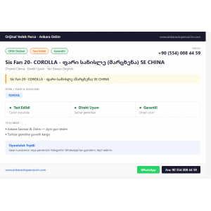 Sis Farı 20- COROLLA -