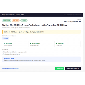 Sis Farı 20- COROLLA -