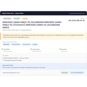 MERCEDES ÇIKMA PARÇA TEL 05324682006