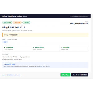 Dingil FIAT 500 2017 Dingil FIAT 500 2017