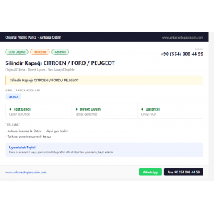 Silindir Kapağı CITROEN / FORD / PEUGEOT