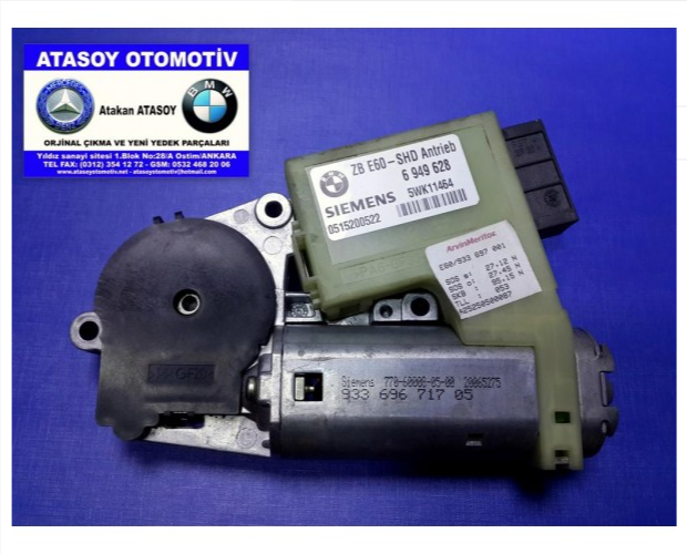 BMW E60 SUNROOF MOTORU BMW BMW E60 SUNROOF MOTORU BMW