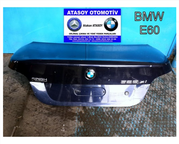 BMW E60 BAGAJ KAPAĞI ÇIKMA BMW E60 BAGAJ KAPAĞI ÇIKMA
