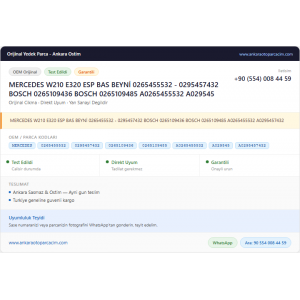 MERCEDES W210 E320 ESP BAS MERCEDES W210 E320 ESP BAS