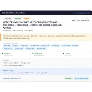 MERCEDES W202 MERKEZİ KİLİT POMPASI MERCEDES W202 MERKEZİ KİLİT POMPASI