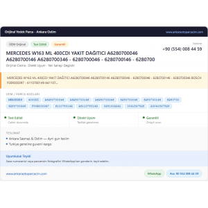 MERCEDES W163 ML 400CDI YAKIT