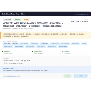 MERCEDES W210 TAVAN LAMBASI 2108200301
