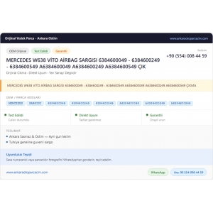 MERCEDES W638 VİTO AİRBAG SARGISI