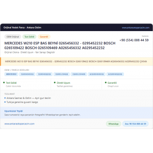 MERCEDES W210 ESP BAS BEYNİ