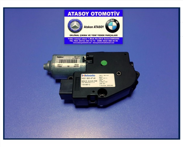 MERCEDES W221 SUNROF MOTORU 2218204742