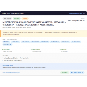MERCEDES W168 A160 KİLOMETRE SAATİ