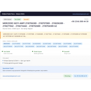 MERCEDES W211 AMFİ 2118706389 -