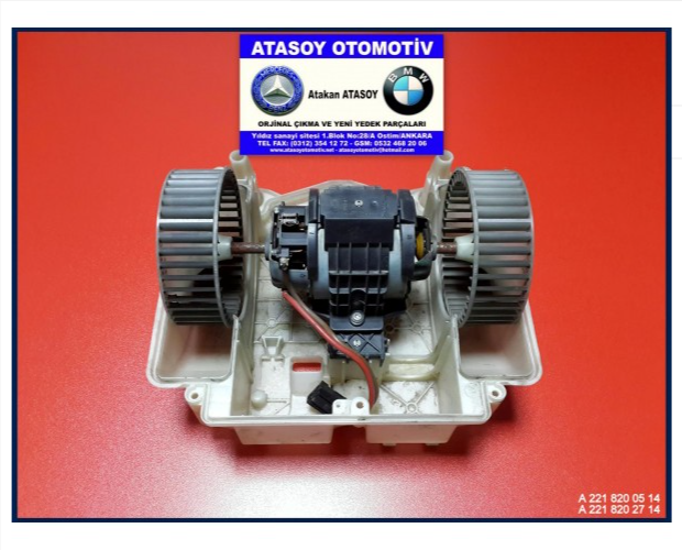MERCEDES W221 KALORİFER MOTORU 2218200514 MERCEDES W221 KALORİFER MOTORU 2218200514