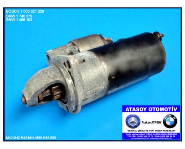 BMW E36 320İ MARŞ DİNAMOSU