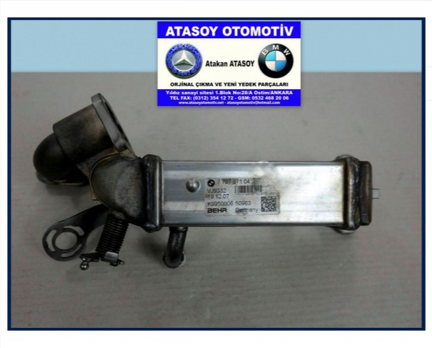BMW E90 320D EGR RADYATÖRÜ BMW E90 320D EGR RADYATÖRÜ