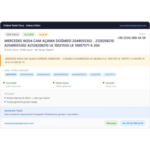 MERCEDES W204 CAM AÇAMA DÜĞMESİ