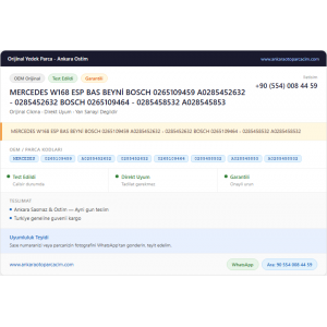 MERCEDES W168 ESP BAS BEYNİ