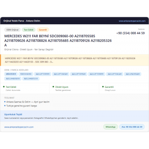 MERCEDES W211 FAR BEYNİ 5DC009060-00