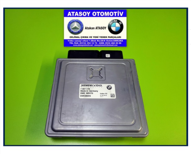 BMW E60 530İ MOTOR BEYNİ BMW E60 530İ MOTOR BEYNİ