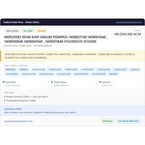 MERCEDES W140 KAPI VAKUM POMPASI