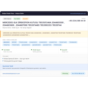 MERCEDES GLK DİREKSİYON KUTUSU 7853501346A