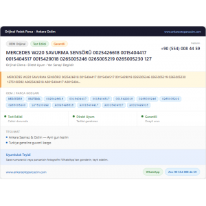 MERCEDES W220 SAVURMA SENSÖRÜ 0025426618