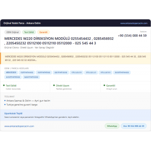MERCEDES W220 DİREKSİYON MODÜLÜ 0255454432