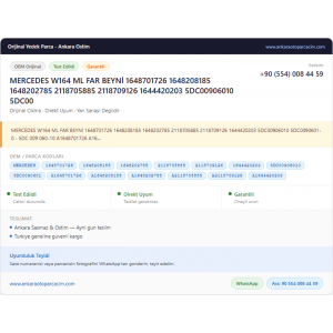 MERCEDES W164 ML FAR BEYNİ MERCEDES W164 ML FAR BEYNİ