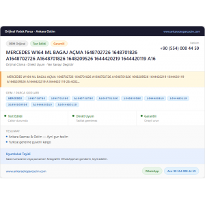 MERCEDES W164 ML BAGAJ AÇMA